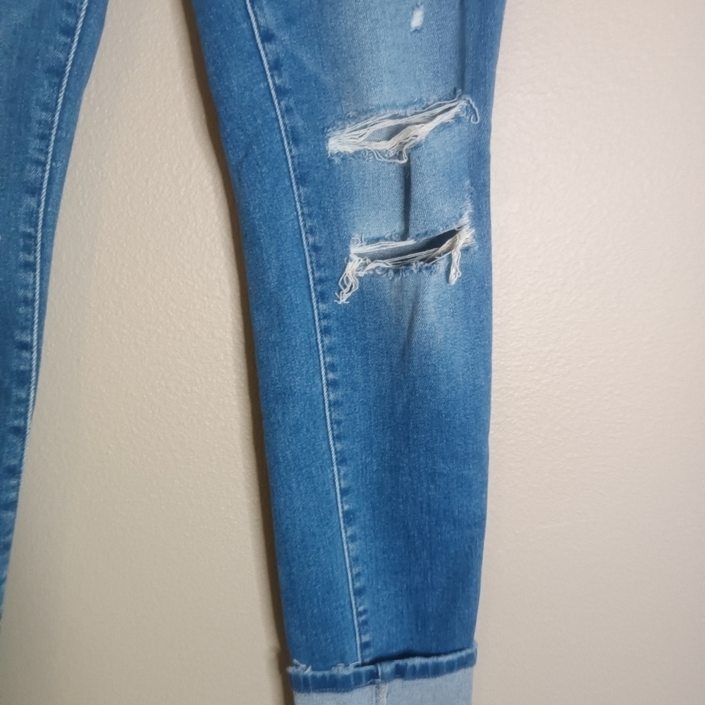 Vervet Blue Jeans High Rise Button Fly Skinny Size 28 - Picture 7 of 16